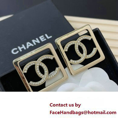 Chanel Metal  &  Strass Gold  &  Crystal EARRINGS ABA289 2023